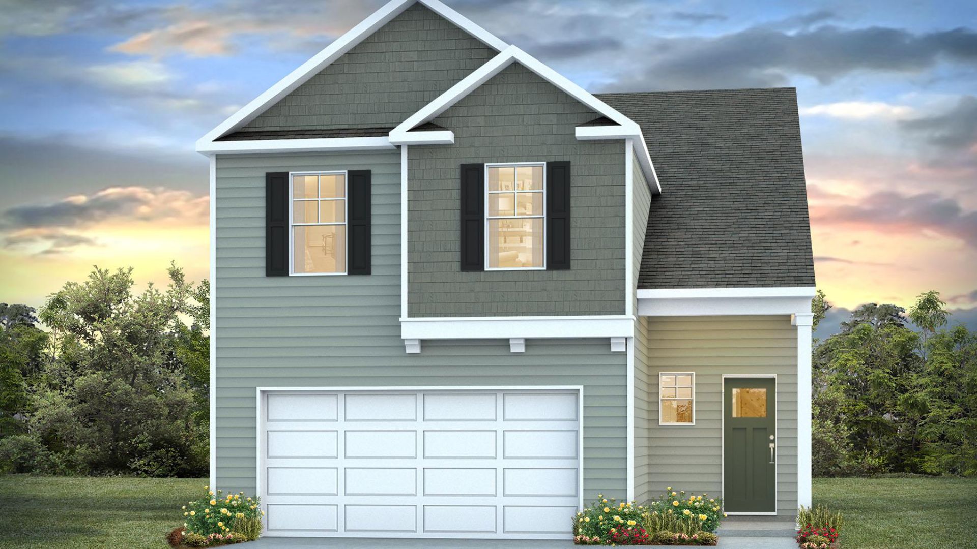 The Wren is one of our two-story floorplans featured in our Saltgrass Landing community in Winnabow, NC