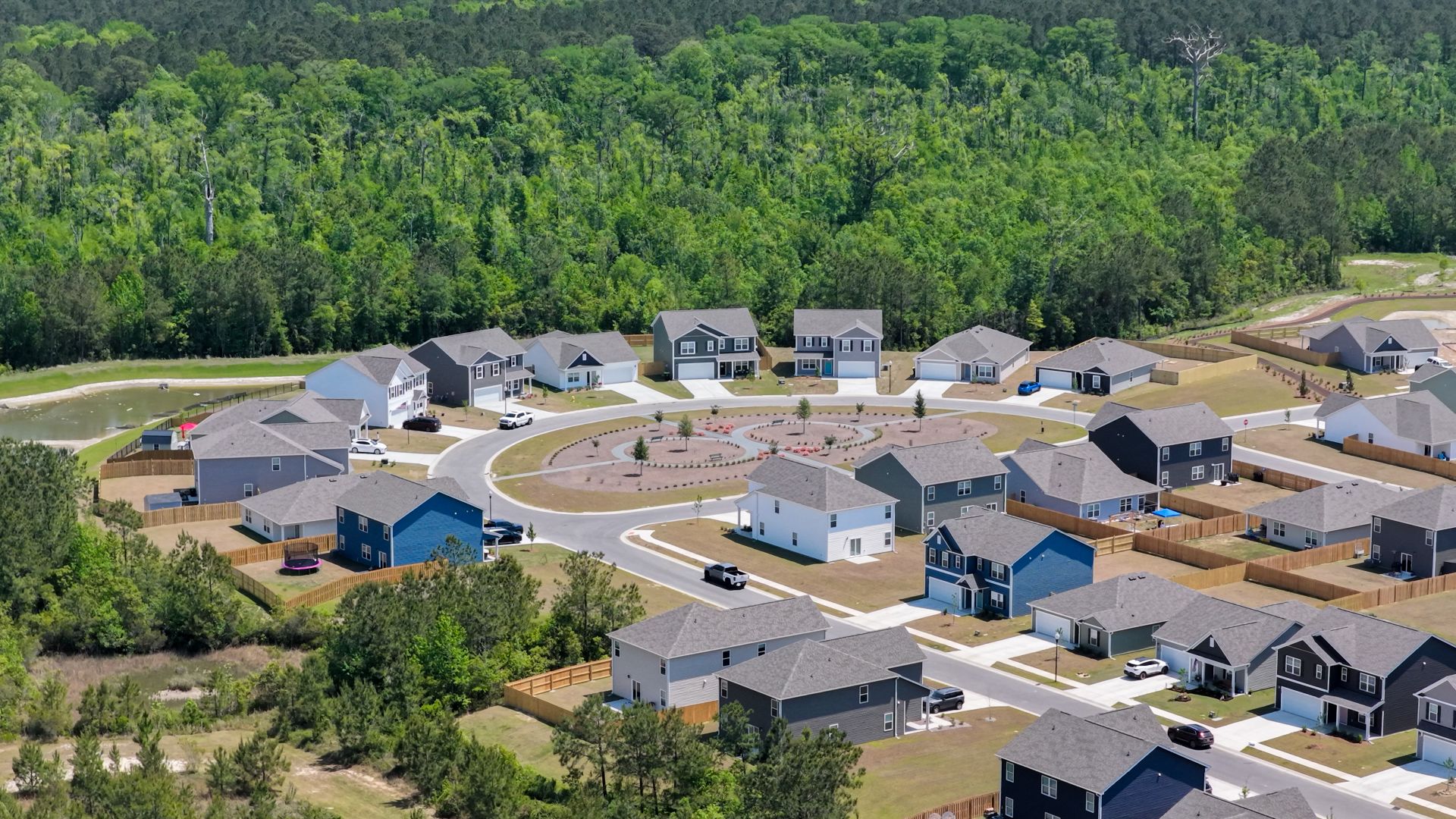 Homeowners will enjoy the several community tranquility parks which provides a place to relax and unwind. A great addition is the playground, pergola and firepit for to gather and spend time with family and friends. If you are looking for some exercise, there will be a walking trail around the pond.
