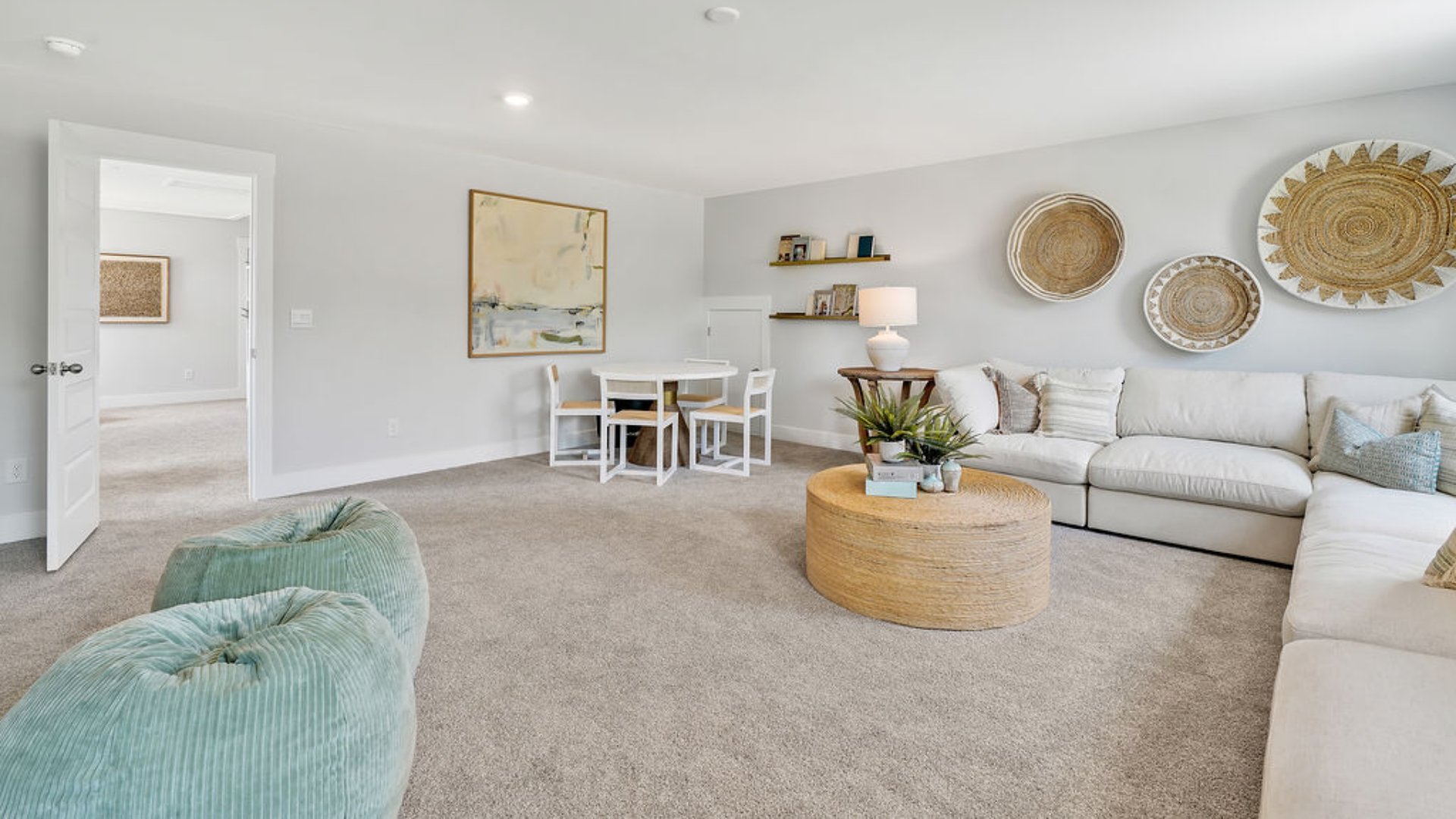 Upstairs is a large bonus room and four additional bedrooms and two full baths. In every bedroom you’ll have carpeted floors and a closet in each room. Whether these rooms become bedrooms, office spaces, or other bonus rooms, there is sure to be comfort.