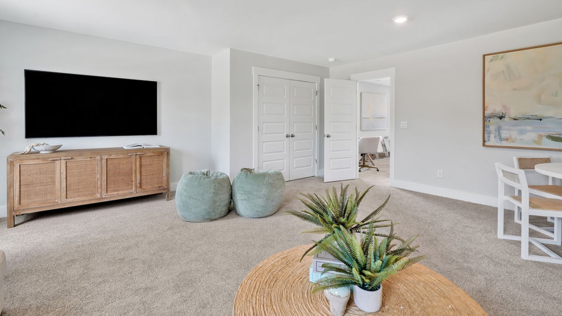 Upstairs is a large bonus room and four additional bedrooms and two full baths. In every bedroom you’ll have carpeted floors and a closet in each room. Whether these rooms become bedrooms, office spaces, or other bonus rooms, there is sure to be comfort.