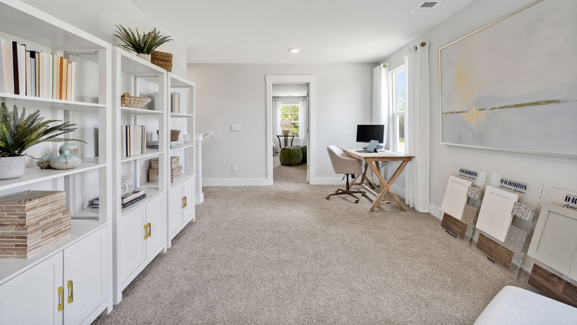 Upstairs is a large bonus room and four additional bedrooms and two full baths. In every bedroom you’ll have carpeted floors and a closet in each room. Whether these rooms become bedrooms, office spaces, or other bonus rooms, there is sure to be comfort.