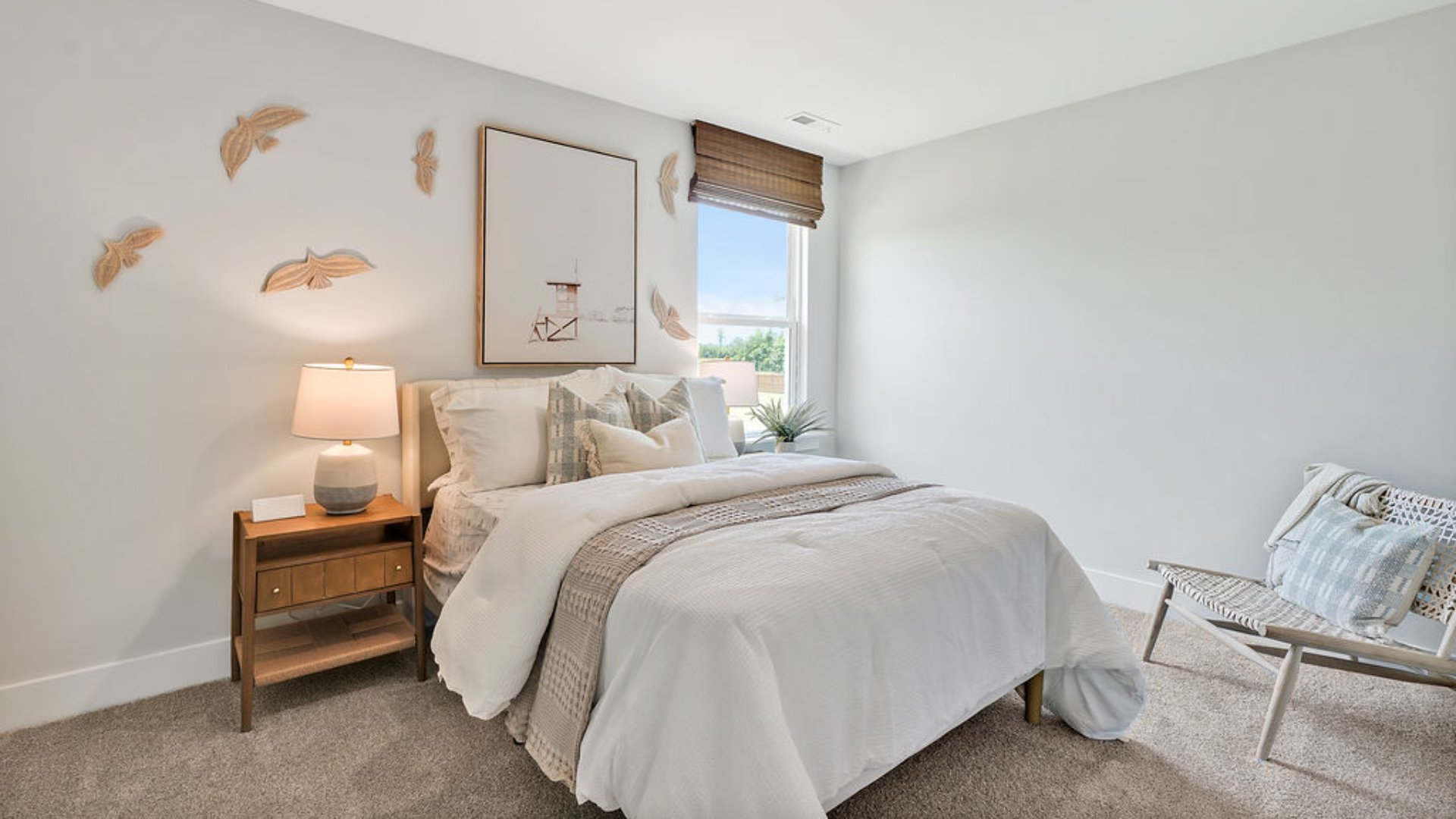 Upstairs is a large bonus room and four additional bedrooms and two full baths. In every bedroom you’ll have carpeted floors and a closet in each room. Whether these rooms become bedrooms, office spaces, or other bonus rooms, there is sure to be comfort.