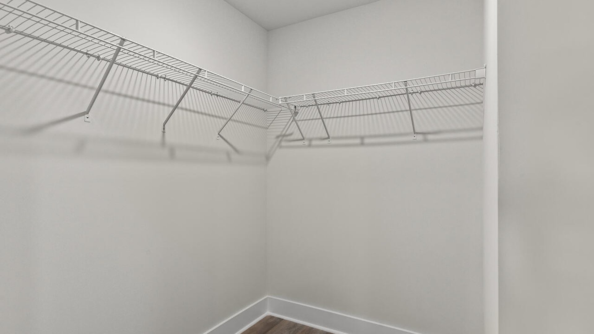 The primary bedroom is on the first floor and has its own attached bathroom that features a walk-in closet and all the space you need to get ready in the morning.