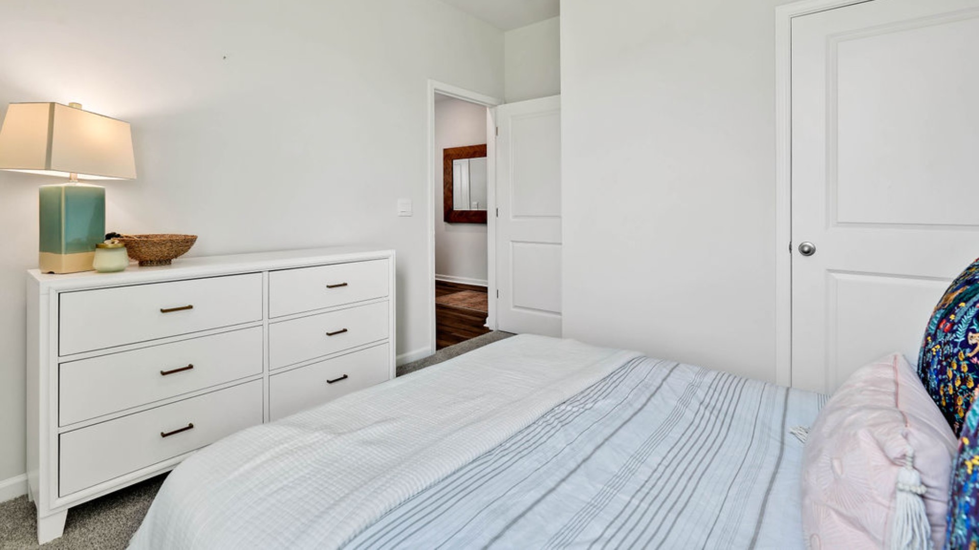 In every bedroom you’ll have vinyl flooring and a closet in each room. Whether these rooms become bedrooms, office spaces, or other bonus rooms, there is sure to be comfort.