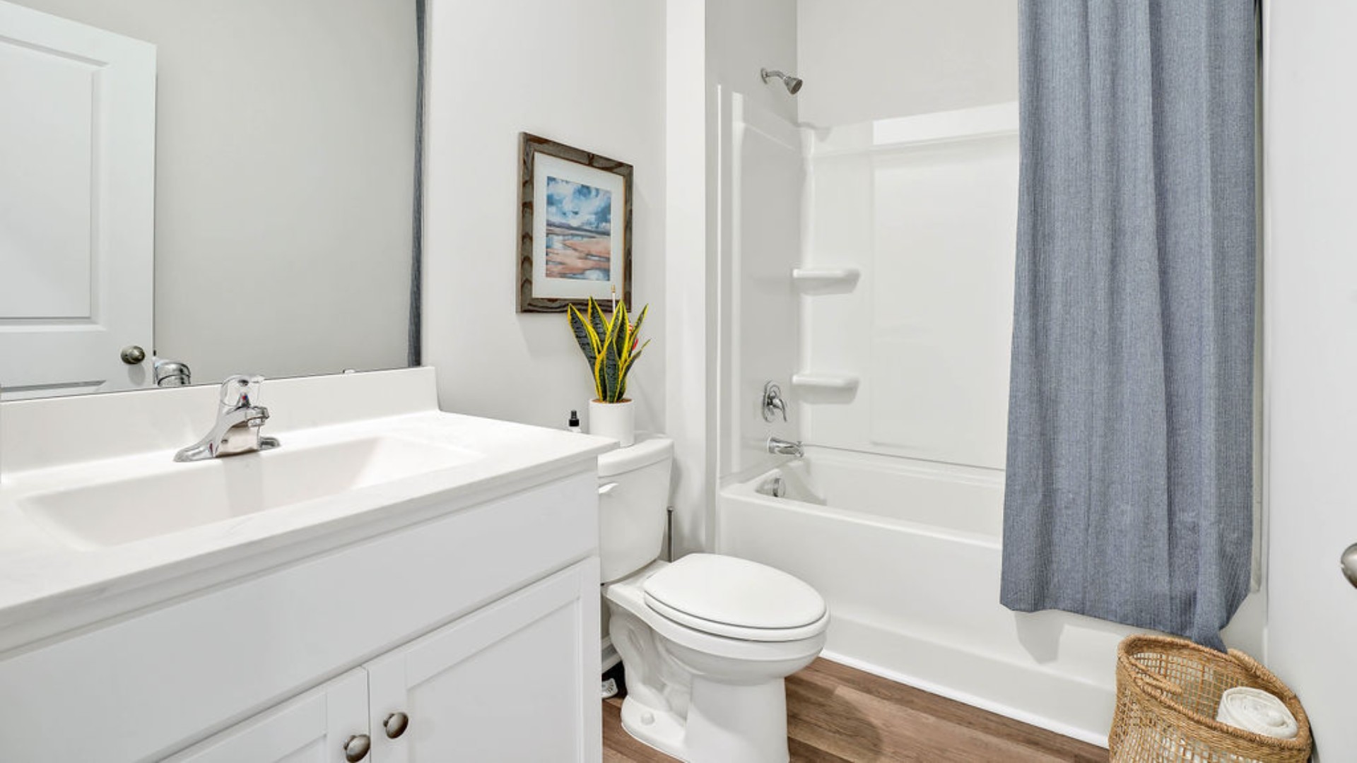 In every bedroom you’ll have vinyl flooring and a closet in each room. Whether these rooms become bedrooms, office spaces, or other bonus rooms, there is sure to be comfort.