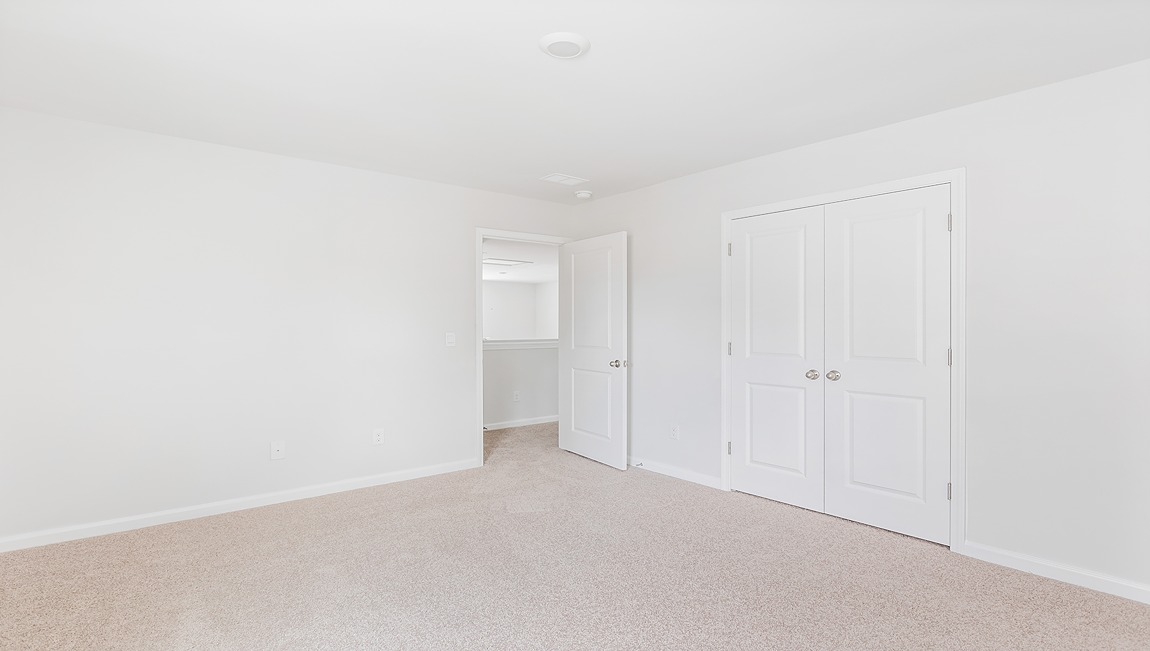 In every bedroom you’ll have carpeted floors and a closet in each room. Whether these rooms become bedrooms, office spaces, or other bonus rooms, there is sure to be comfort.