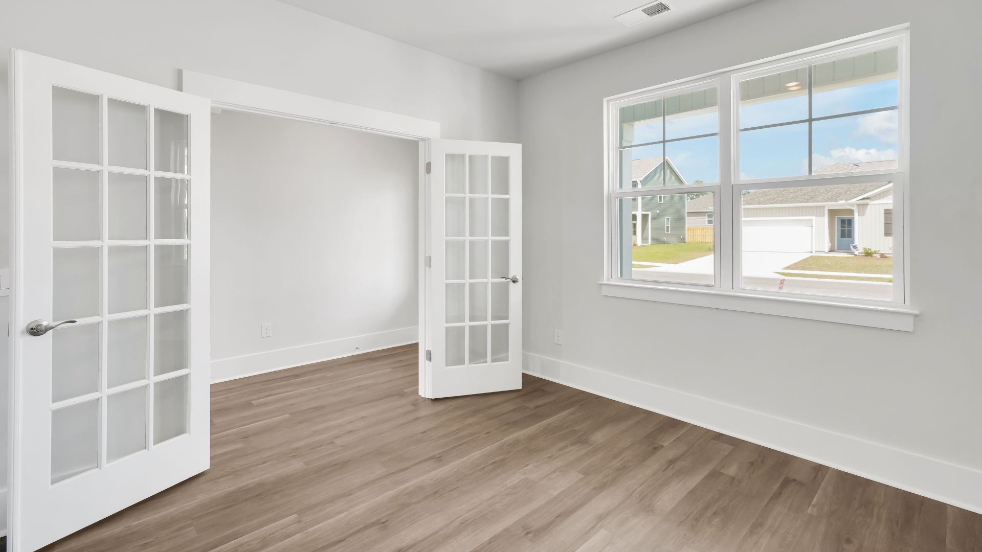 The primary bedroom has its own attached bathroom that features a walk-in closet and all the space you need to get ready in the morning.