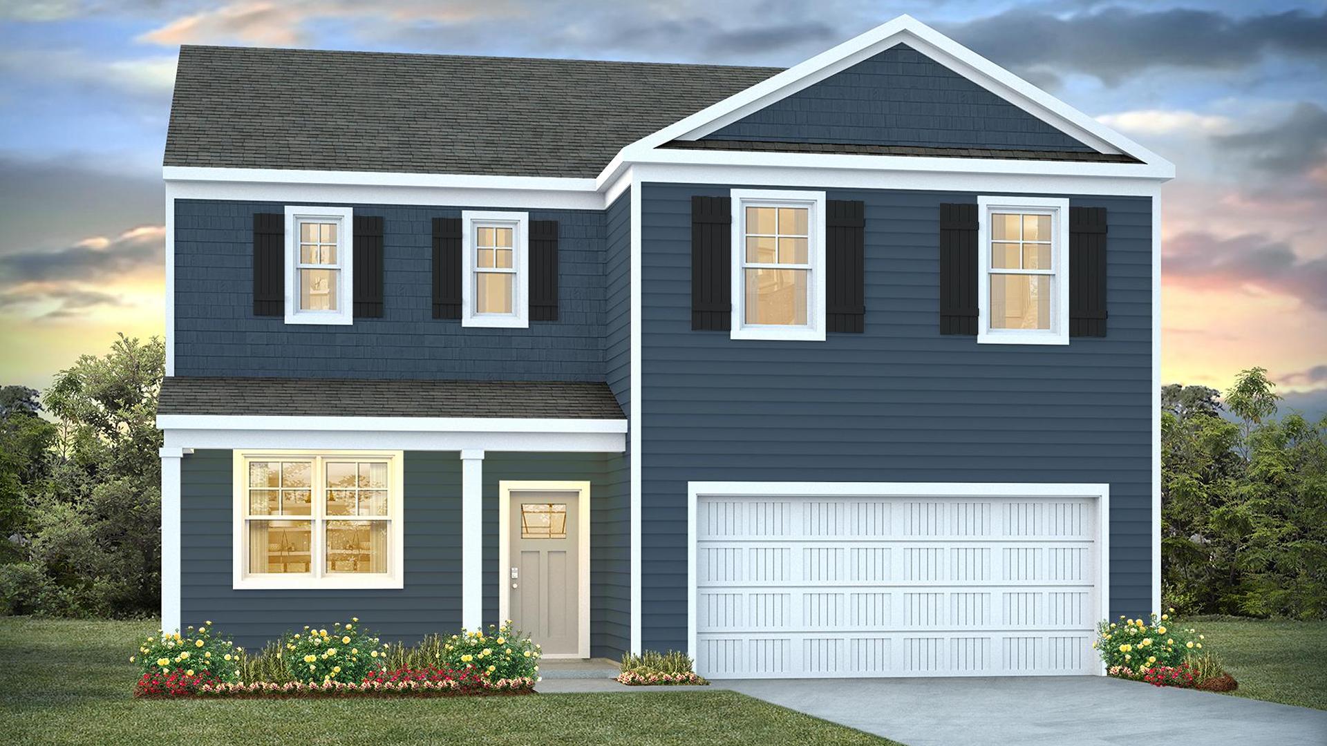 Inside this 4 bedroom, 2.5 bathroom home, you’ll find 2,338 square feet of comfortable living. The living area is an open concept