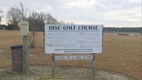 Recreation area featuring athletic fields and courts, trails, playgrounds, and a disc golf course.
