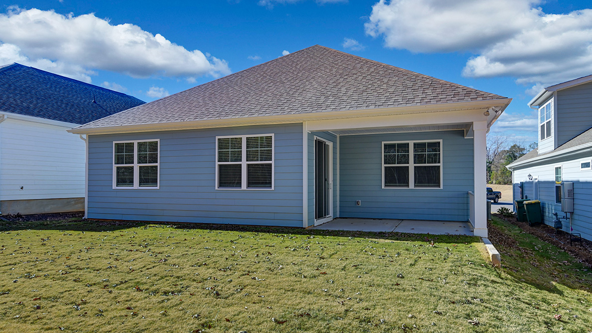 Back exterior of the home