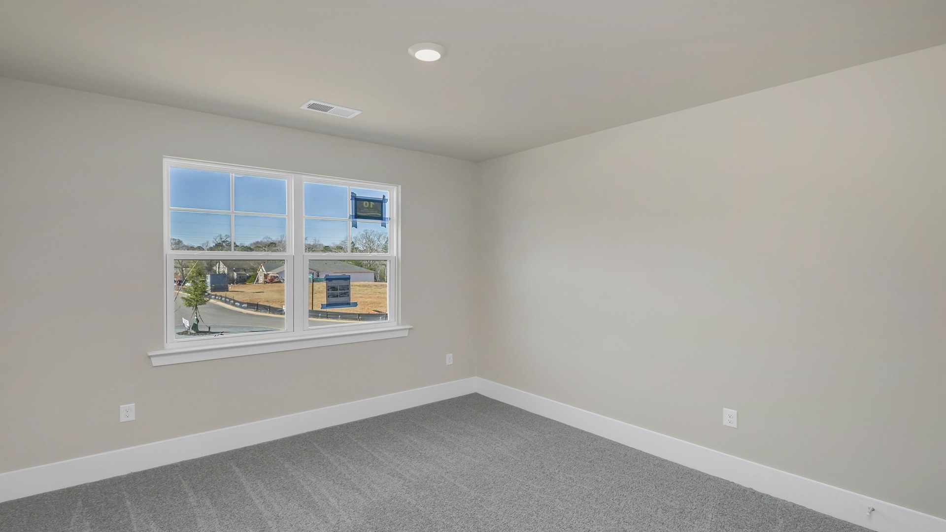 Bedroom 2 with front facing window