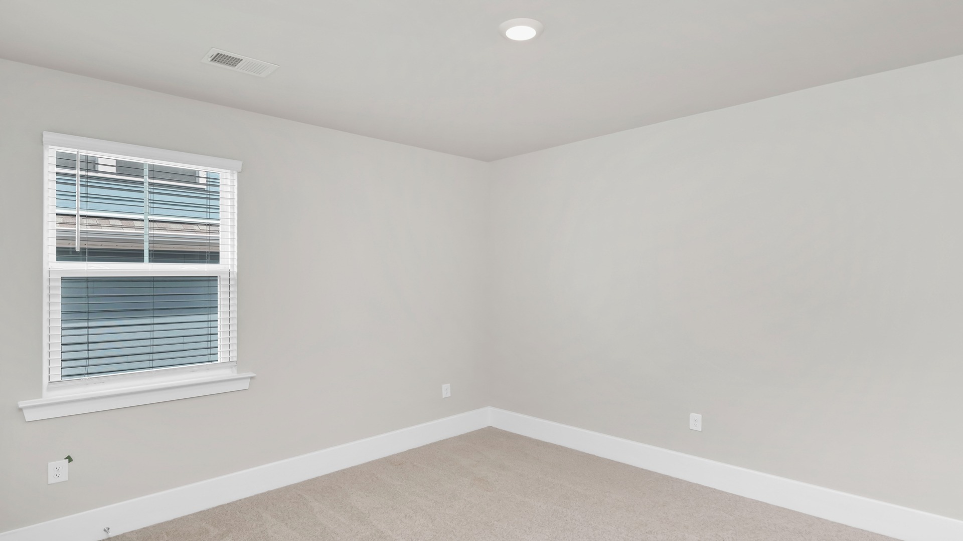 Window and carpet flooring in bedroom 3