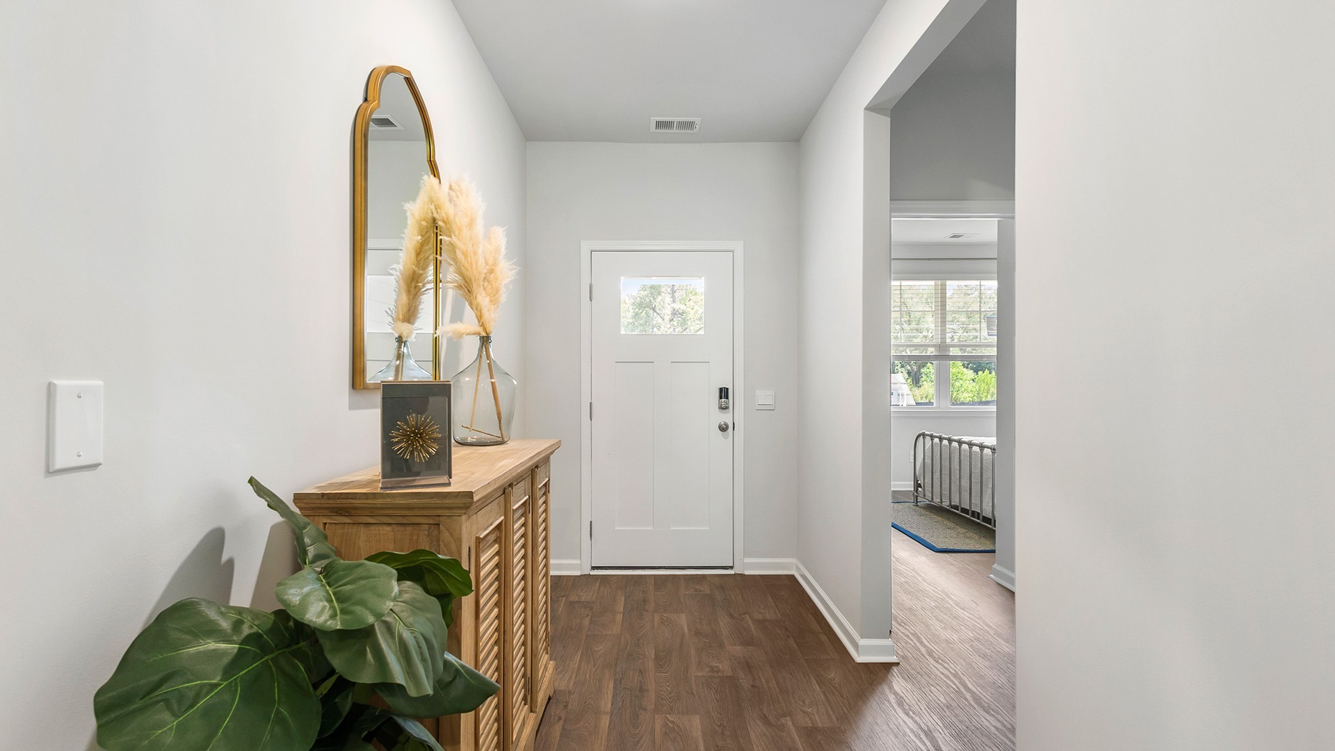 Front entrance leads to the front foyer