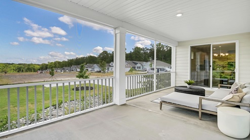 There is a spacious covered back patio with room for outdoor patio furniture.
