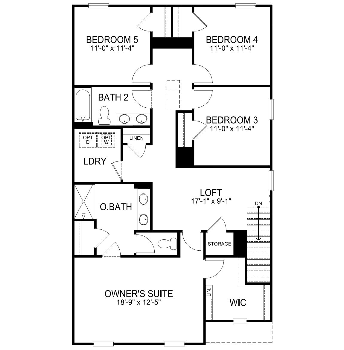 Floor Plan in Bowden Village Columbia, SC D.R. Horton