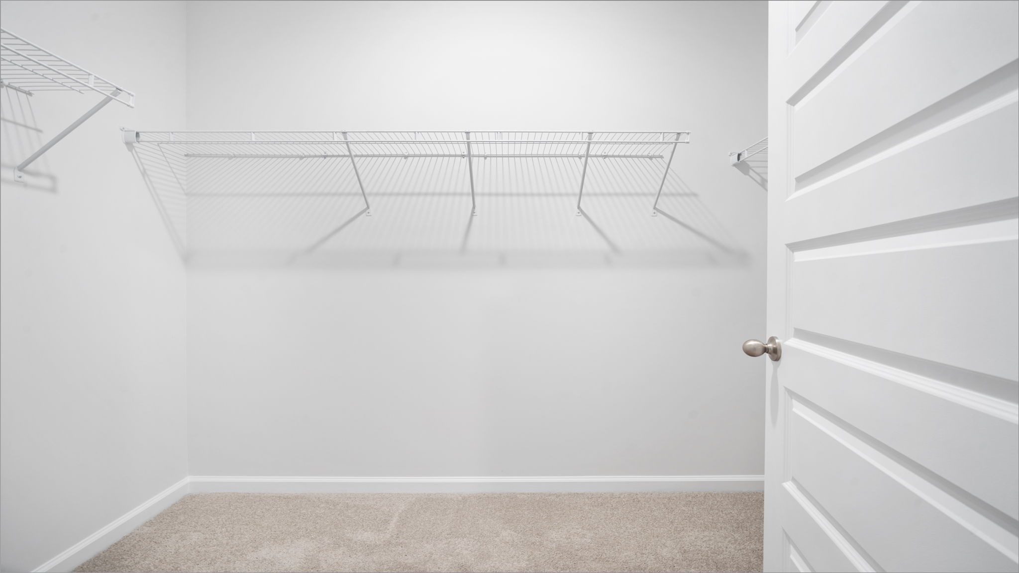 Spacious walk-in primary closet