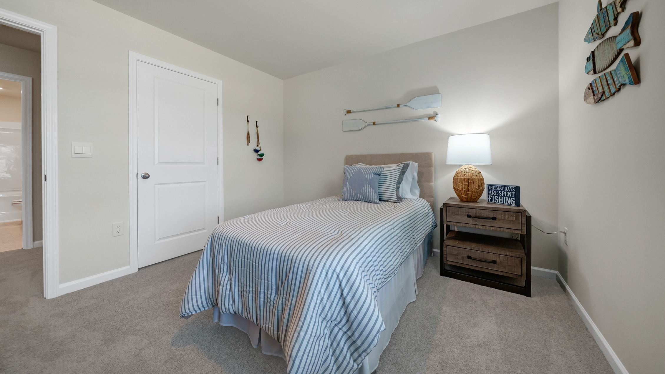 Bedroom 3 with carpet flooring and a window