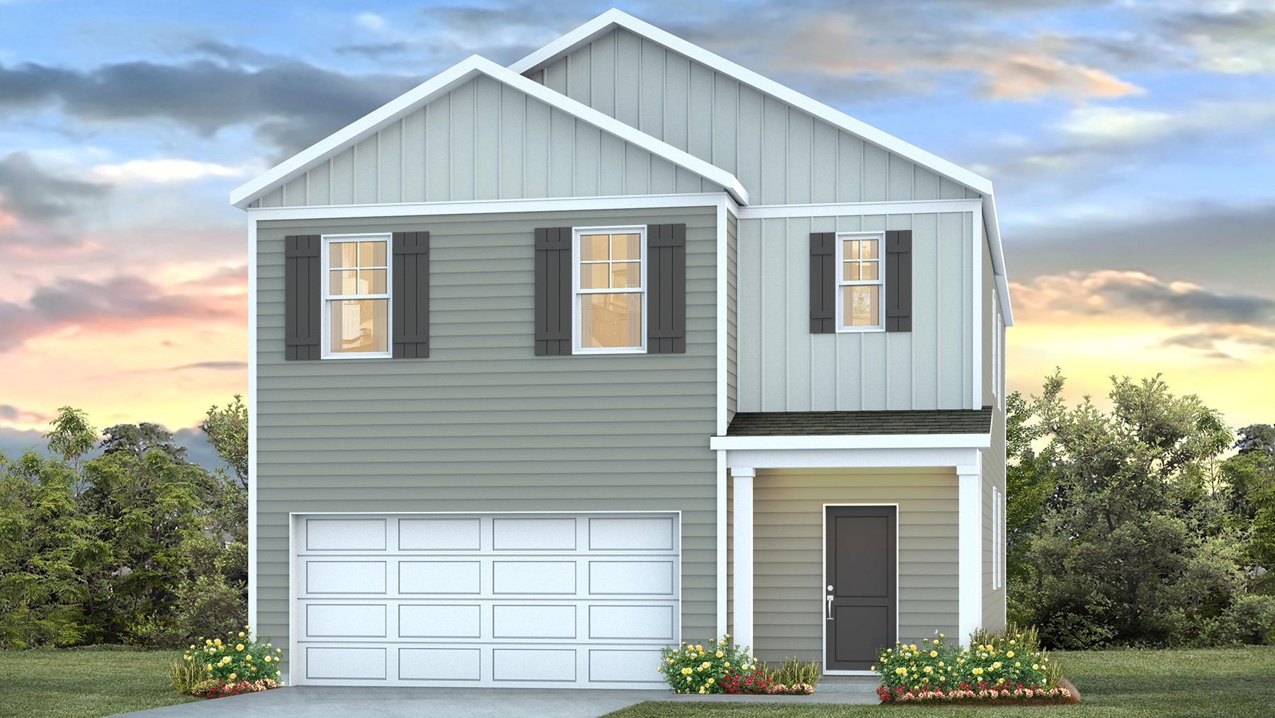 Robie C with a covered front entry