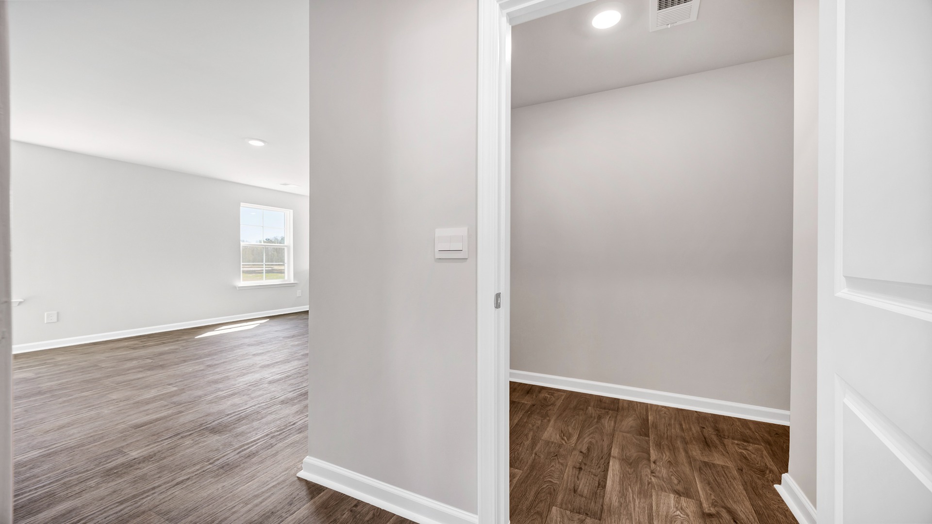 Storage closet at the front of the home
