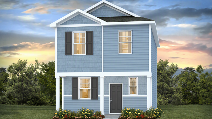 3 bedroom, 2-story home with a covered front porch for sale in Orangeburg, SC