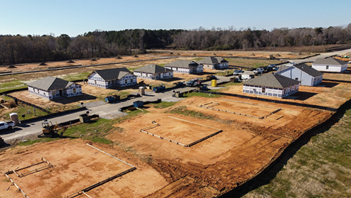 Park at Wilkinson Drone Photo of Progress
