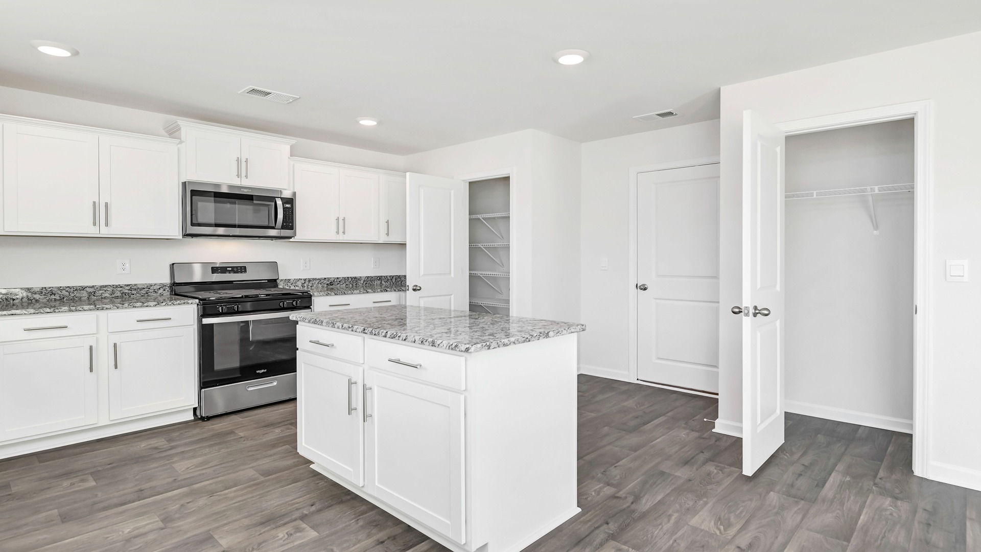 Storage and a pantry in the kitchen