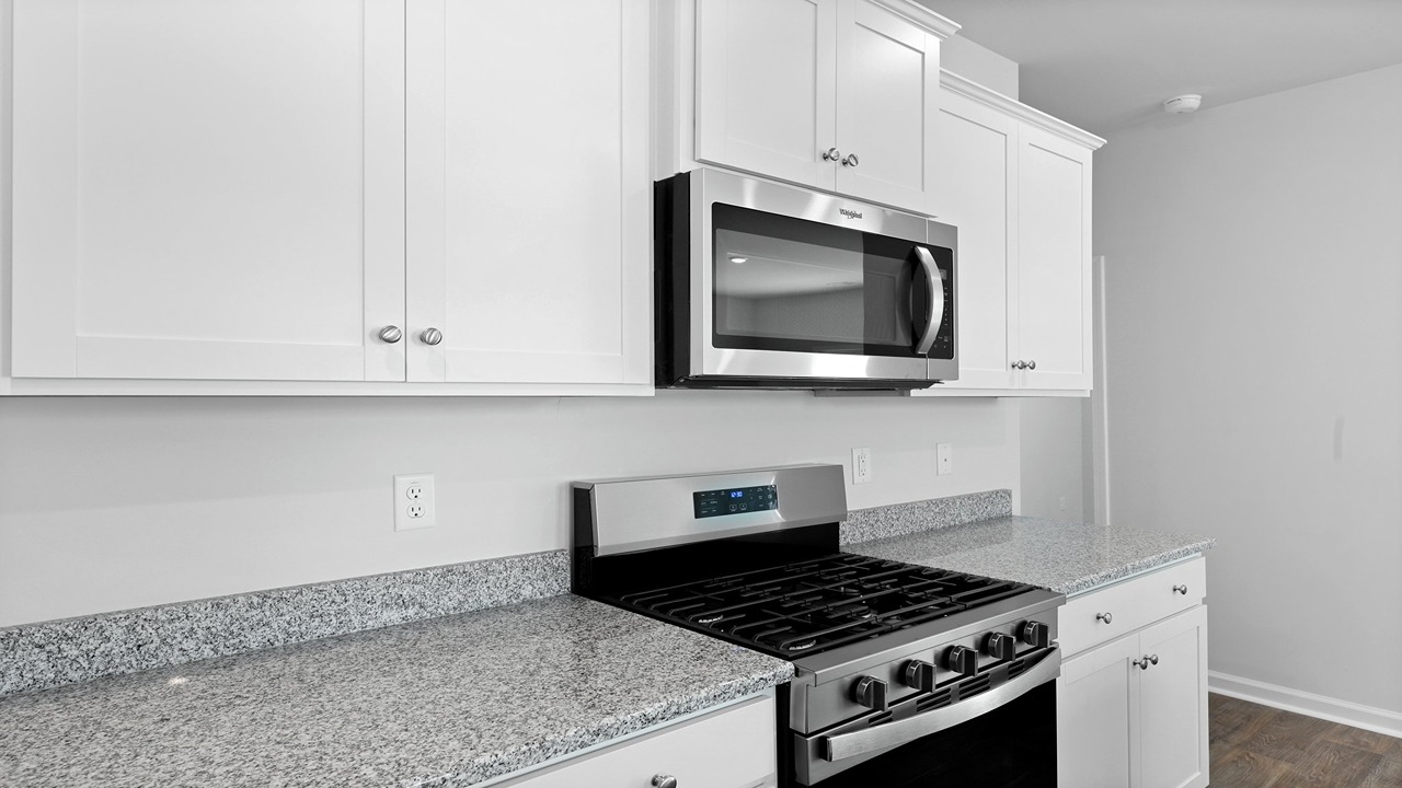Lots of counter and cabinet space in the kitchen