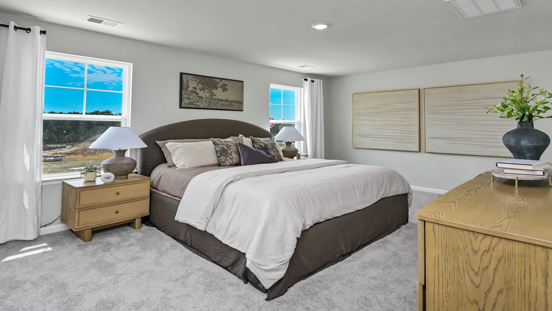 Large primary suite upstairs in home for sale in Lexington, SC
