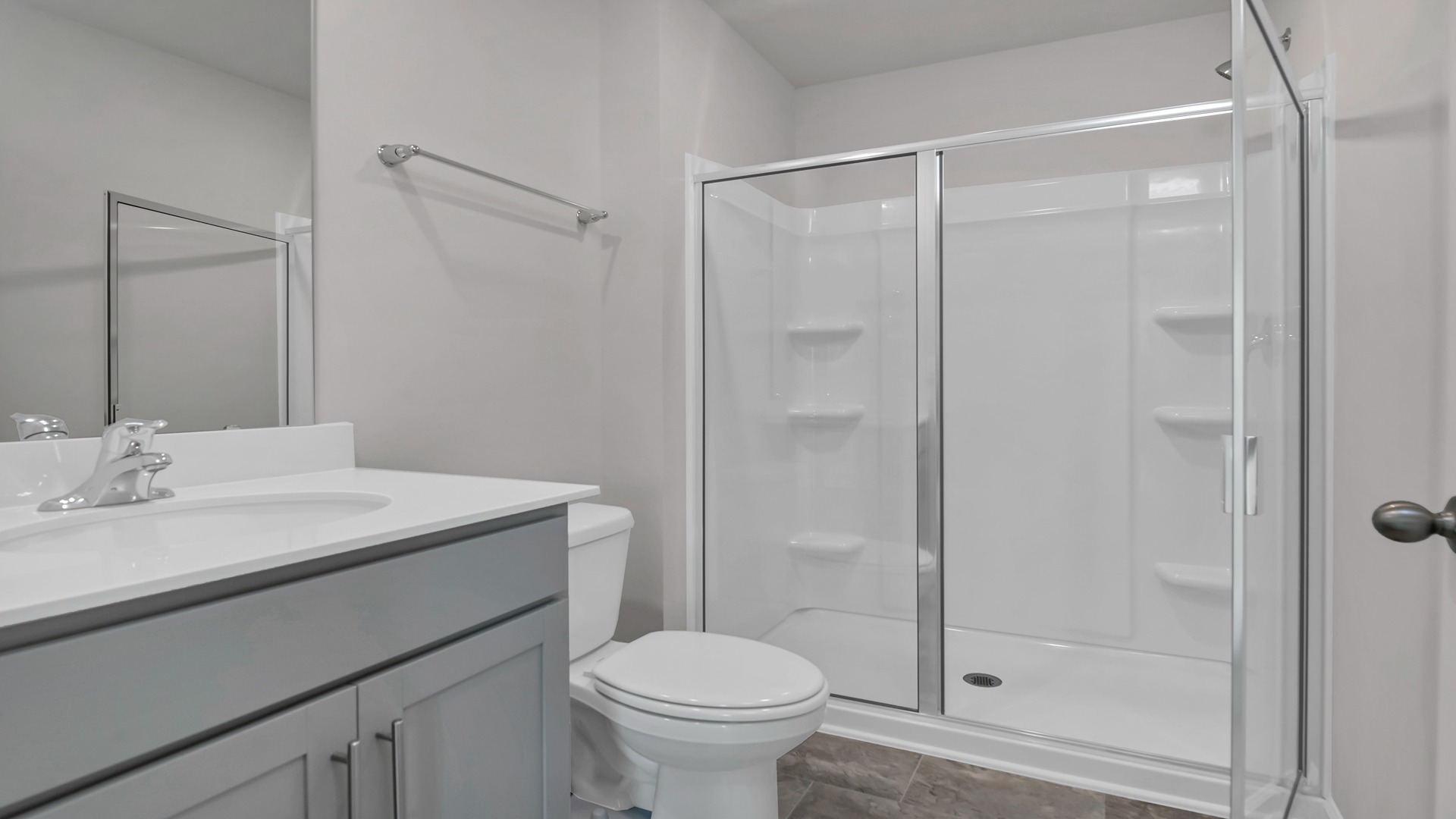 Bathroom 2 features a standup shower