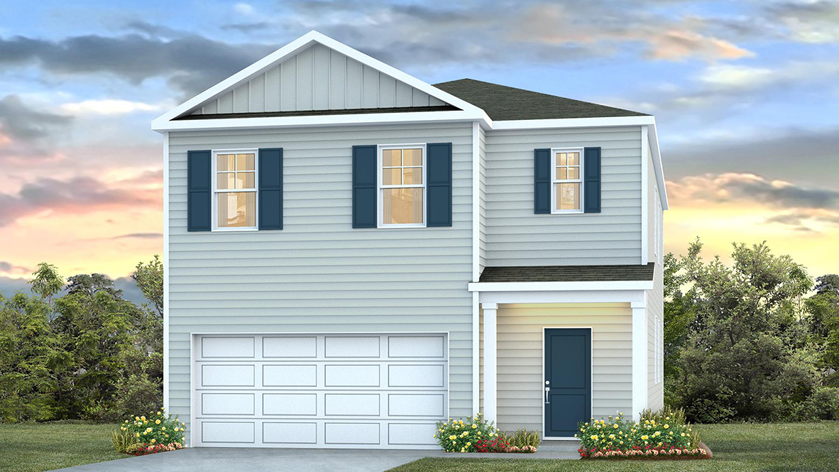 Robie A features a 2-car garage