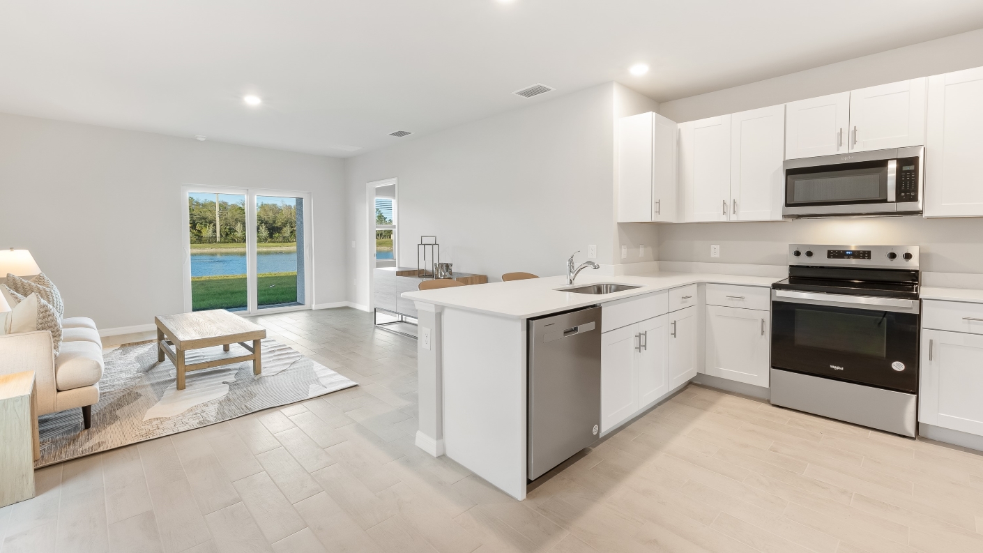 Allex kitchen with white cabinetry
