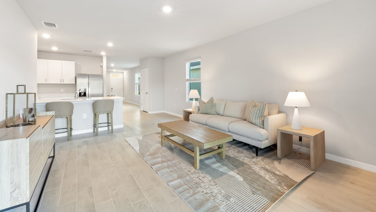 Open concept first floor of the Allex