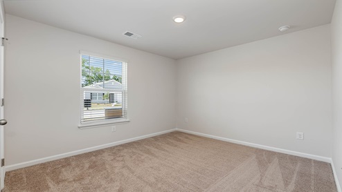 Bedroom 2 is carpeted.