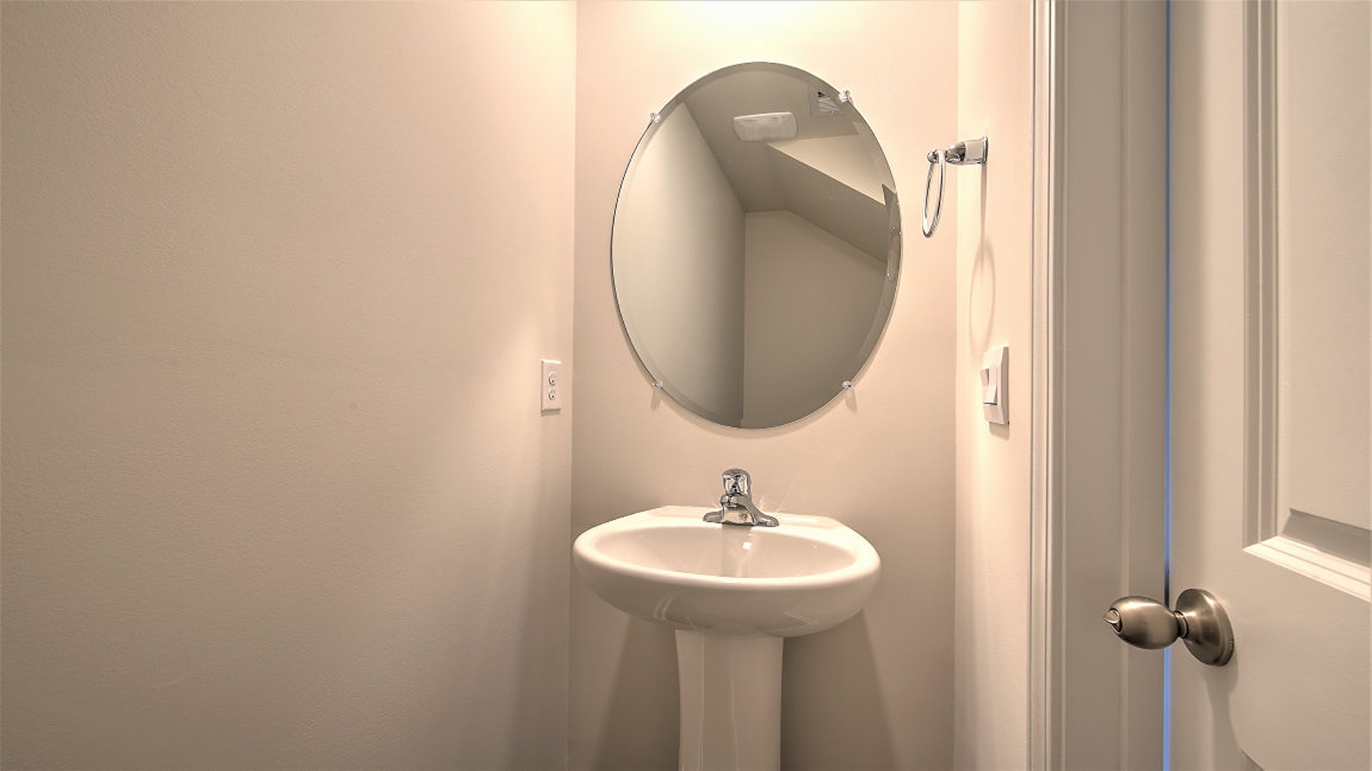 First-floor powder room