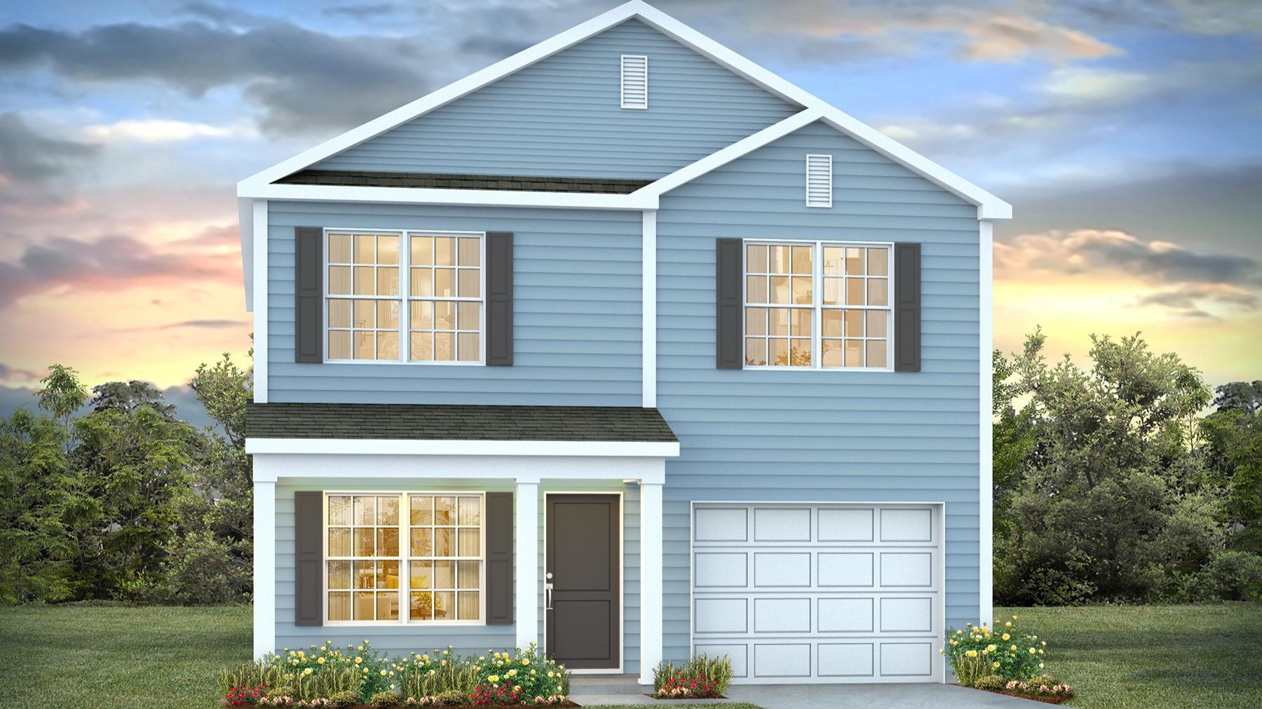 Harrison B elevation - new construction home for sale