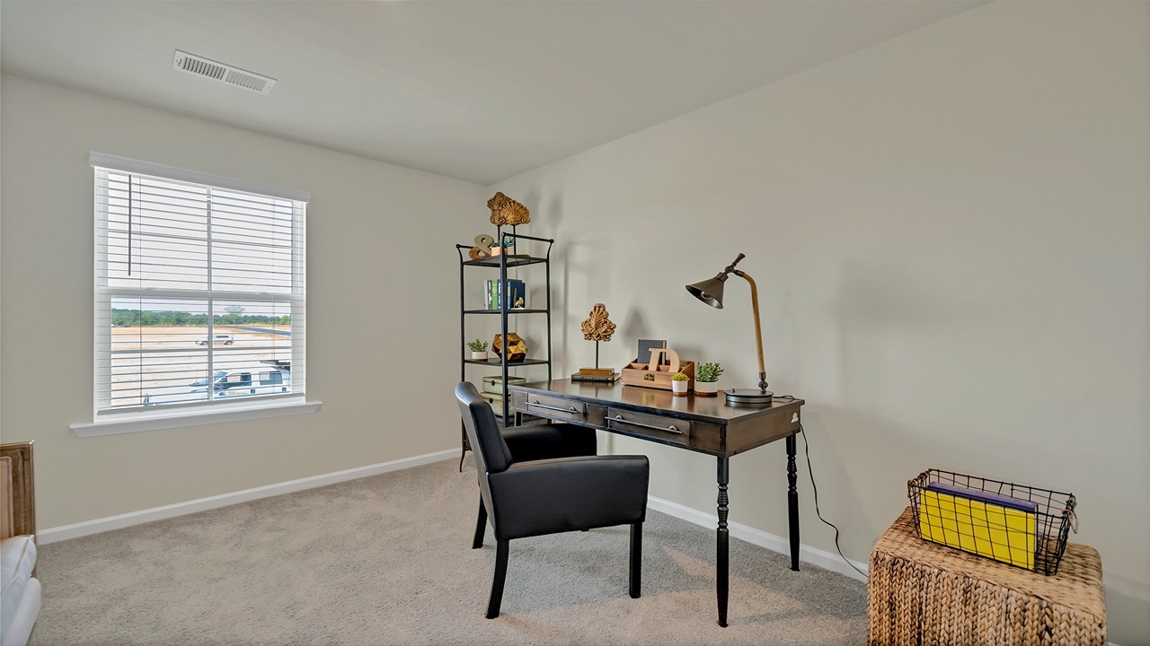 Bedroom 3 staged as a home office