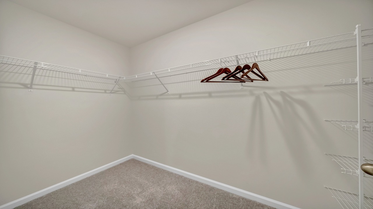 Walk-in primary closet