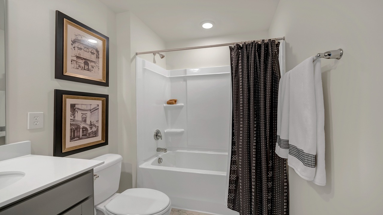 Shower tub combo in bathroom 2
