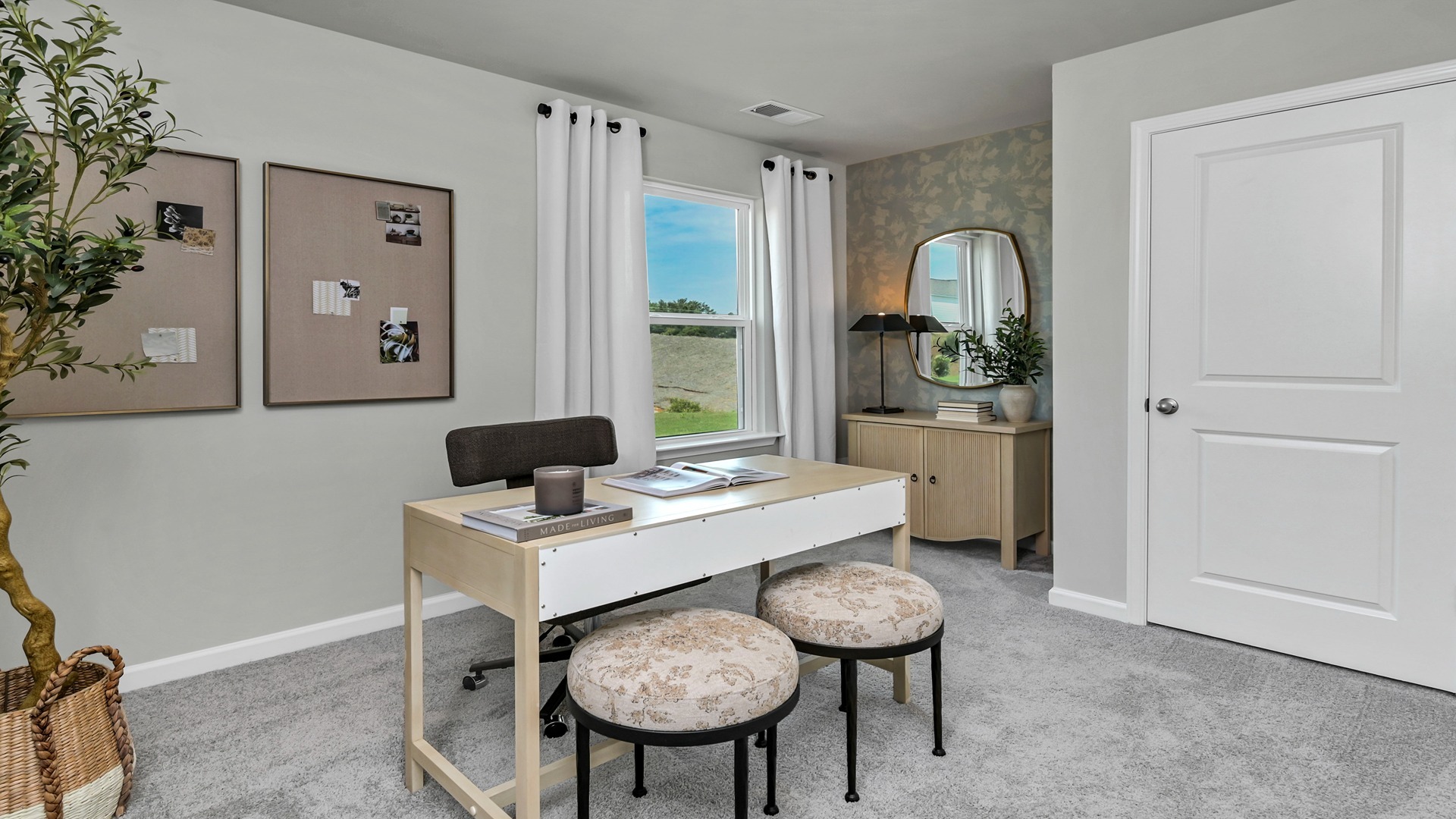 Downstairs bedroom in the Robie floorplan