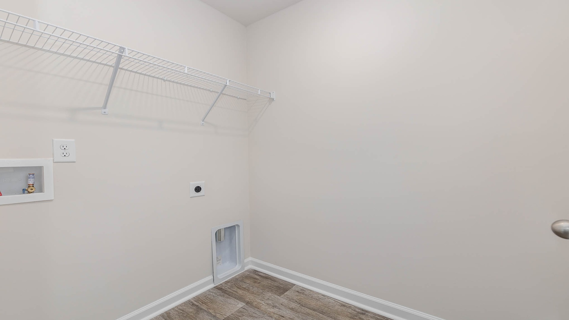 Centrally located laundry room