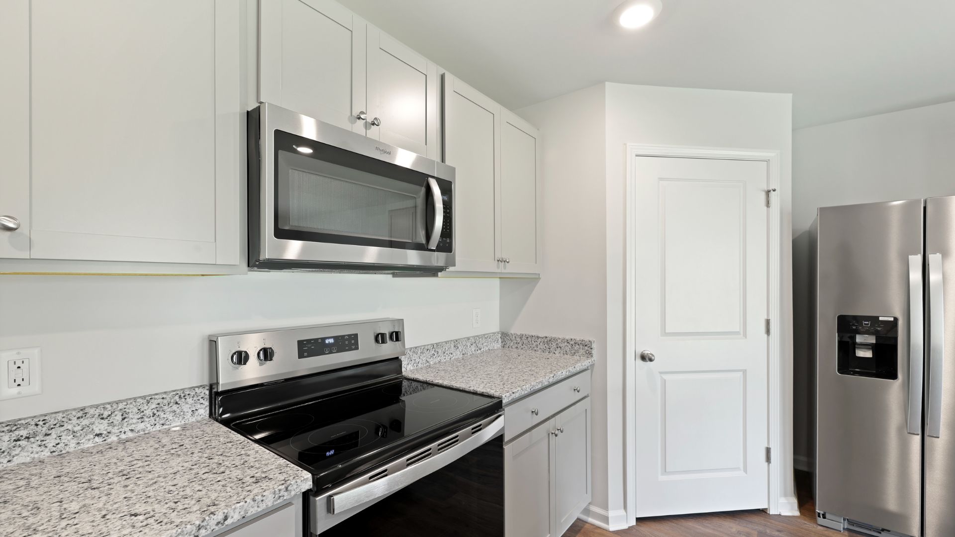 Corner pantry in kitchen