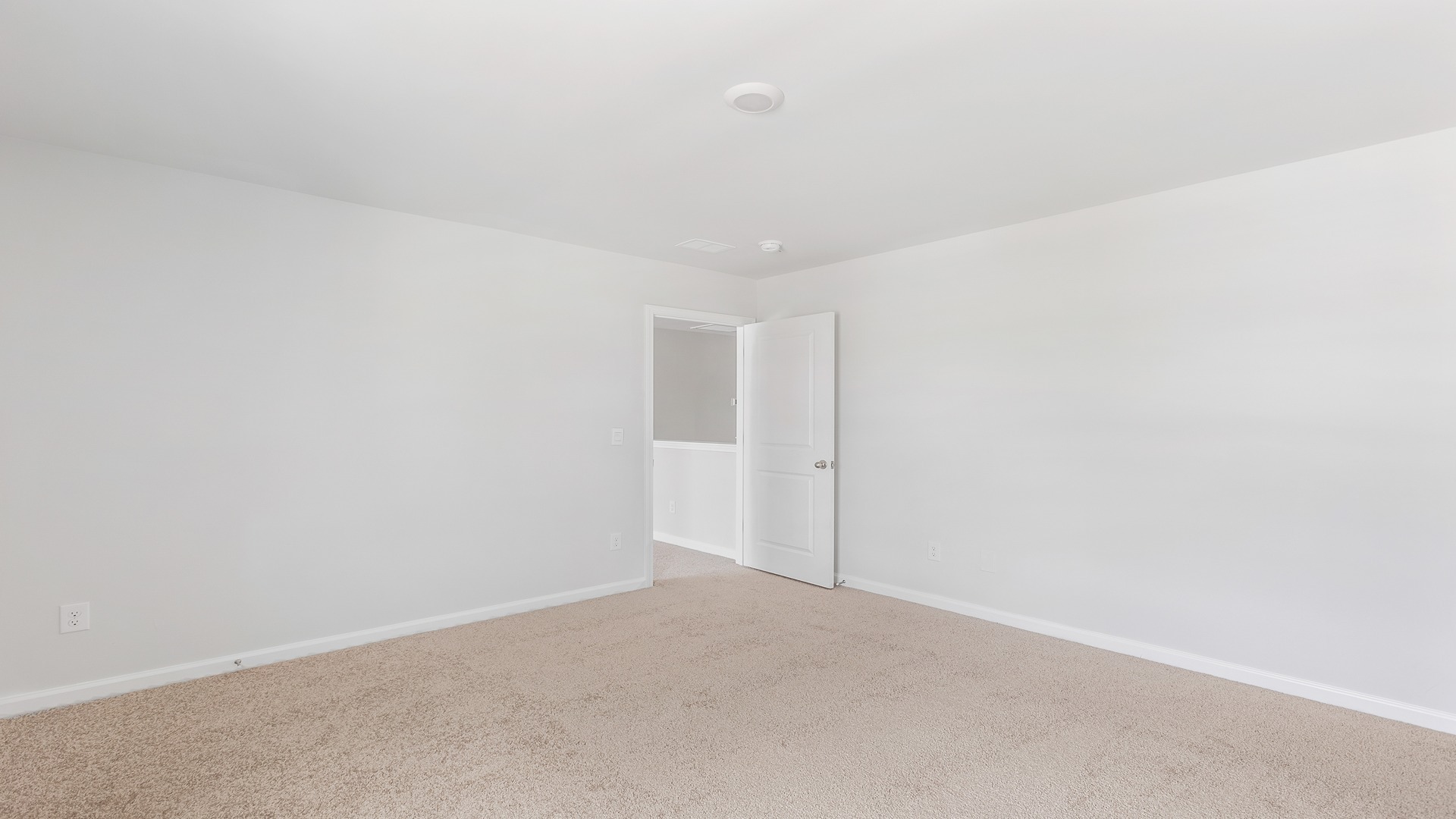Bedroom 4 upstairs with carpet flooring and a window