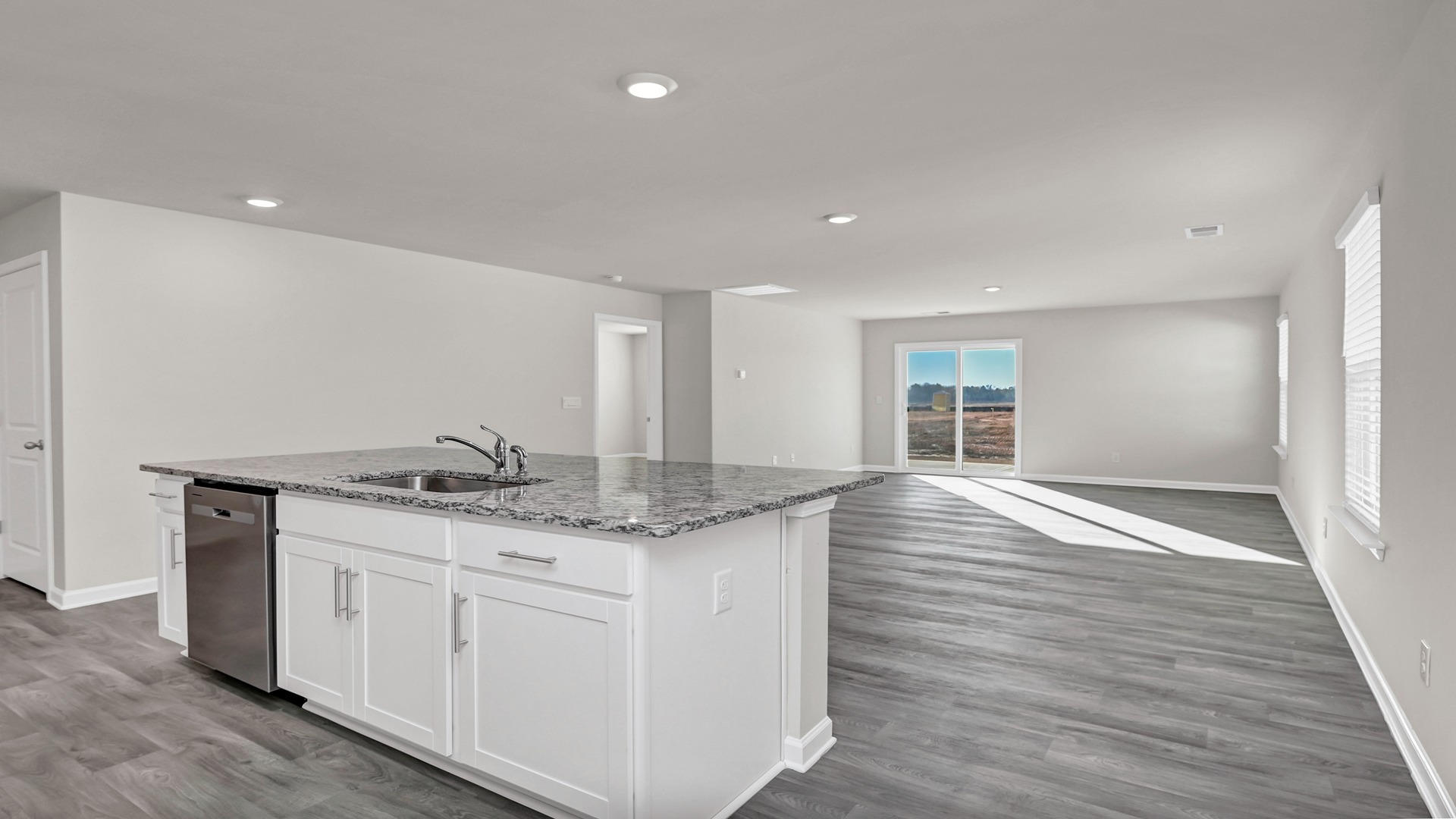 Open concept main living areas