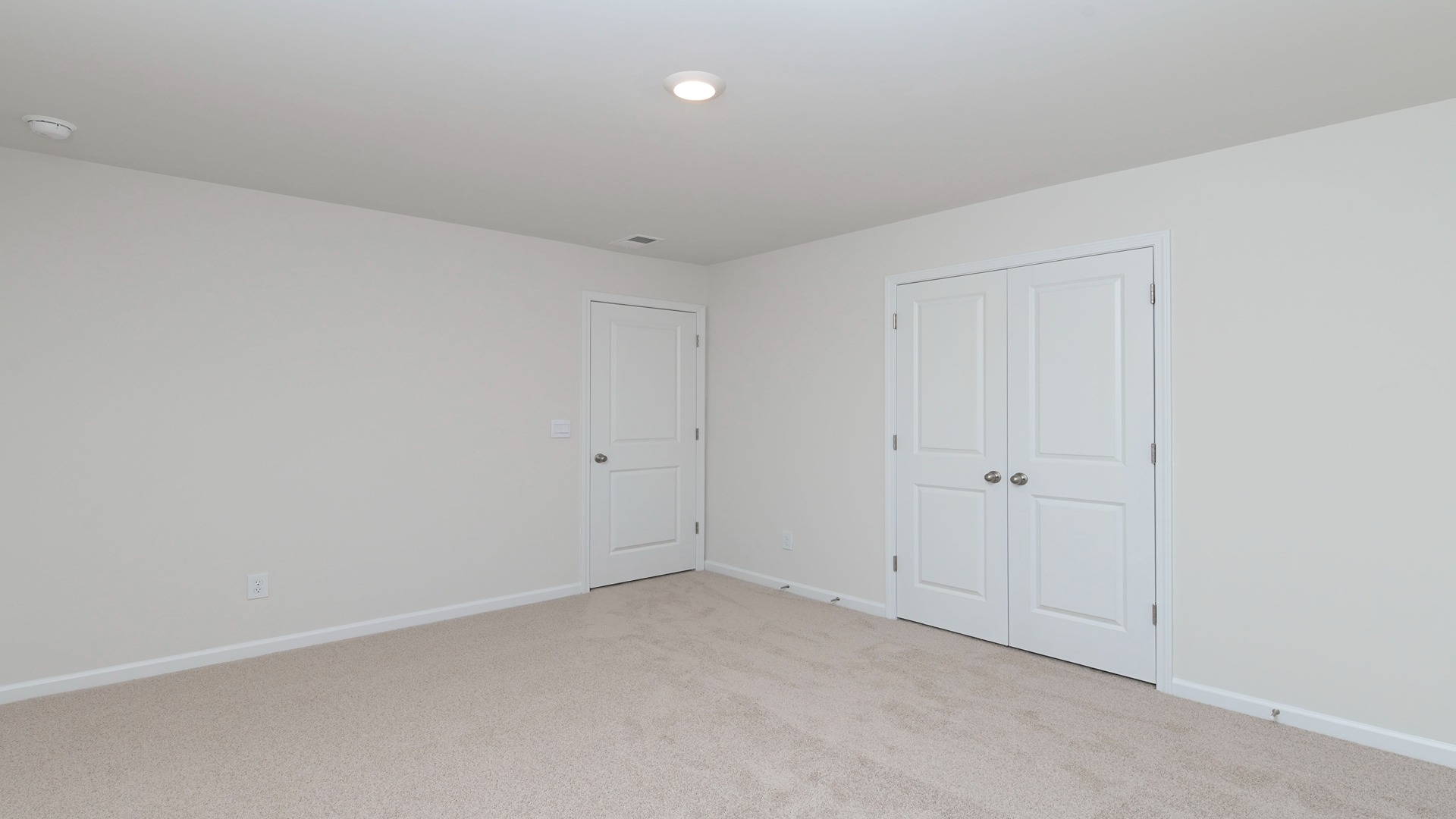 All bedrooms in the Manning floor plan in Hunter's Branch have carpet floors and private closets