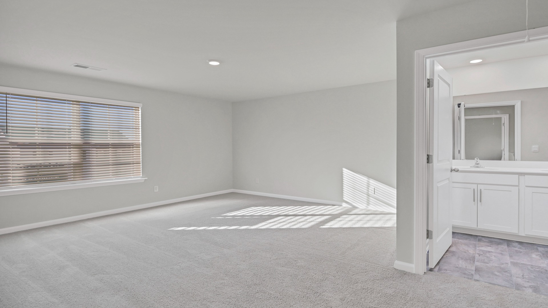 Large upstairs living space in new construction home for sale in Hopkins