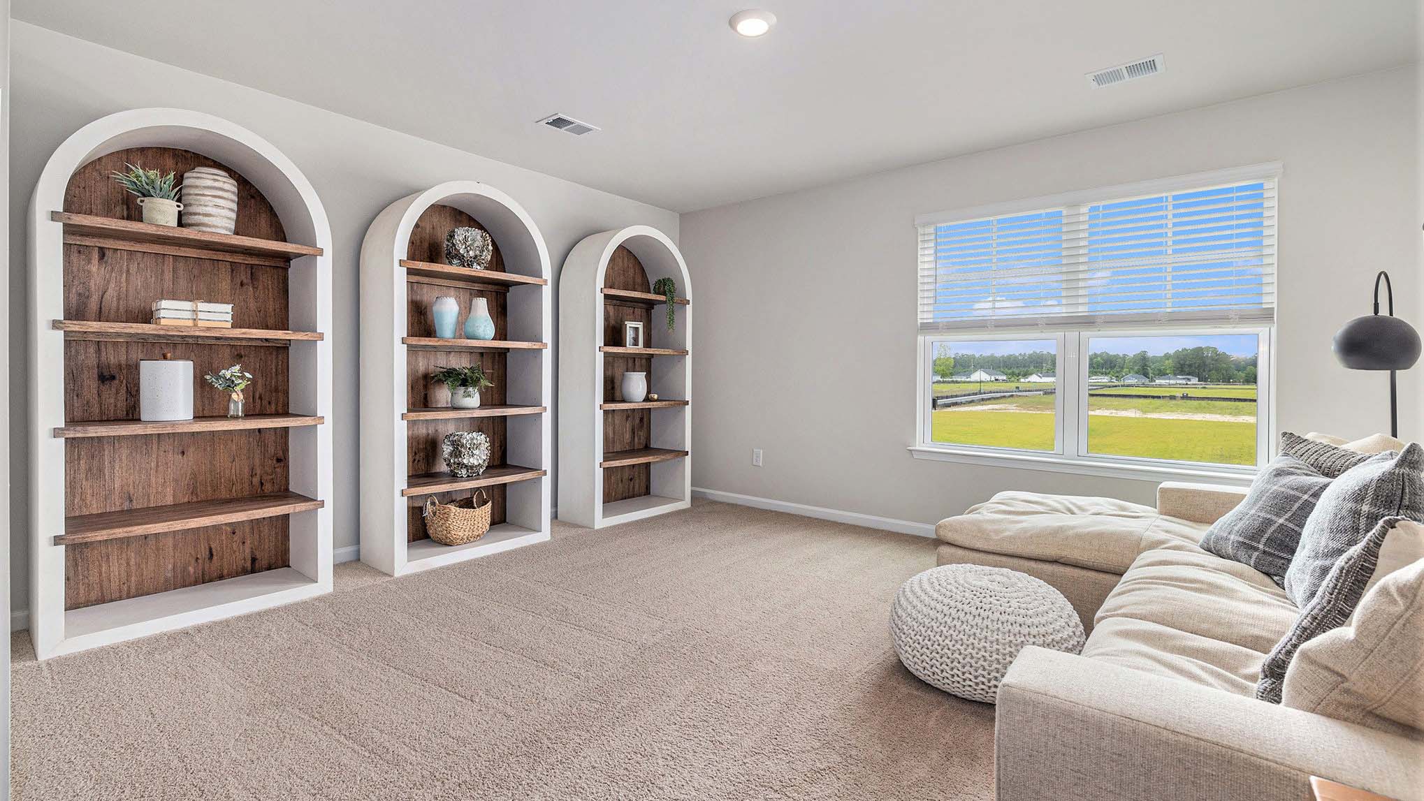 Functional secondary upstairs living area