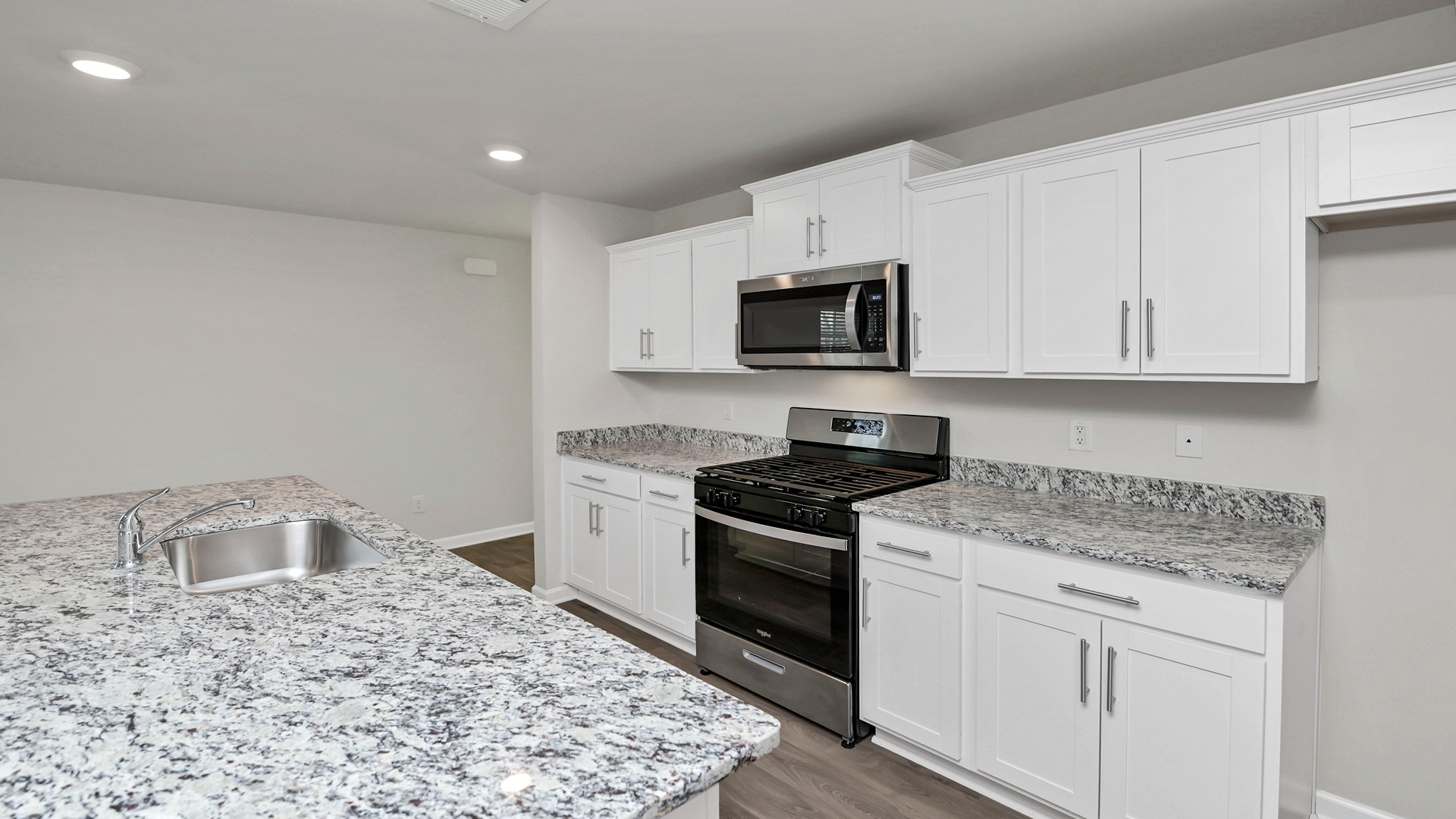 Manning kitchen with white cabinets