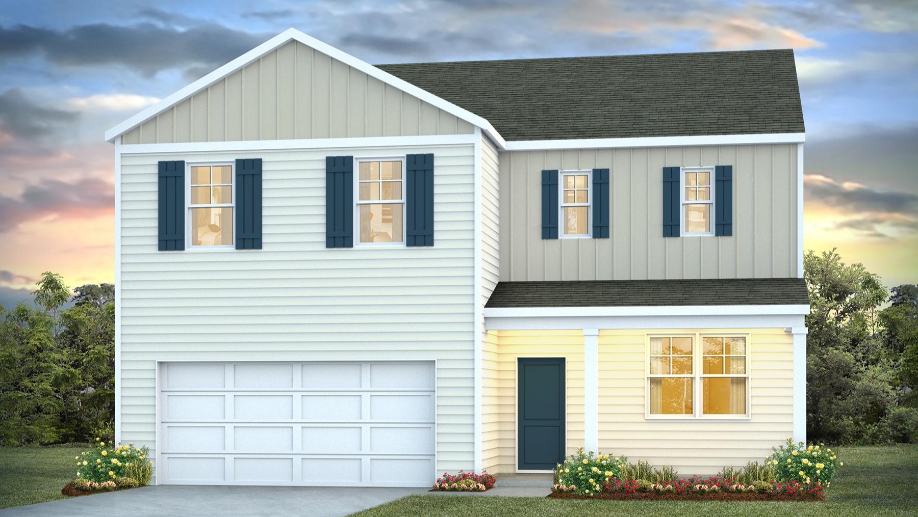 Two-story Galen floorplan with a 2-car garage for sale in Hopkins, SC