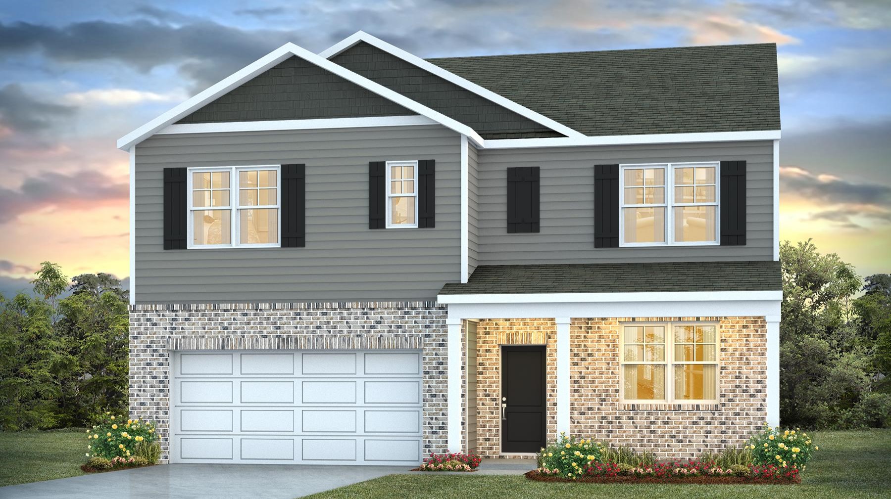 Two story home with brick for sale in Columbia, SC.