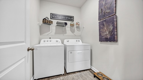 The laundry room is located on the first floor.
